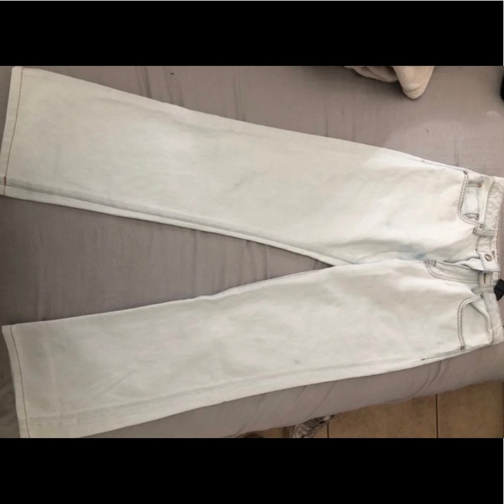 Zara The real HR straight leg jean in artic blue